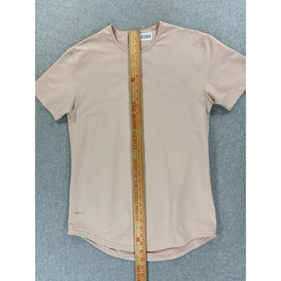 Bylt Basics Drop Cut LUX Crew Athletic Tee Shirt‎ (Men's Medium) Peach - Picture 7 of 9